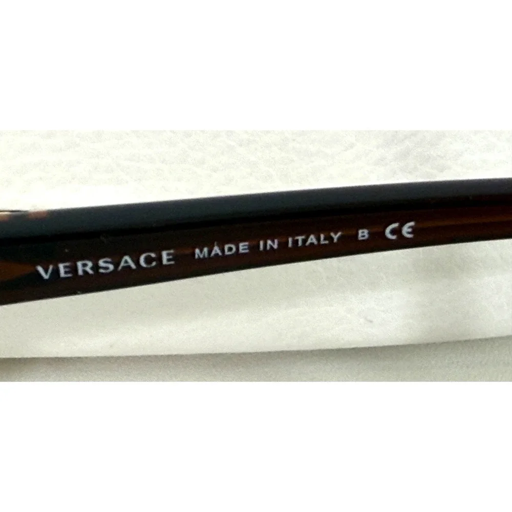 Versace 4264-B 57016 Sunglasses Frames Only, Brown Greca, 140mm, Made In Italy